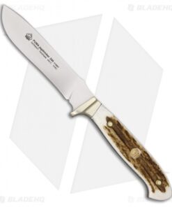 Puma Jagdnicker 240 Fixed Blade Knife Stag (4.125" Satin) 113087