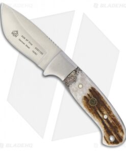 Puma SGB Drop Point Hunter Fixed Blade Knife Stag (3.125" Satin) 6561100