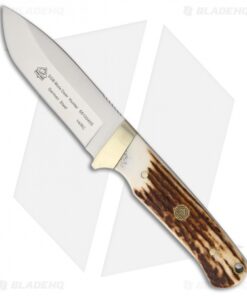 Puma SGB Mule Deer Hunter Fixed Blade Knife Stag (3.5" Satin) 6810040S