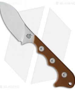 QSP Neckmuk Fixed Blade Neck Knife Brown G-10 (2.9" Satin) QS125-B