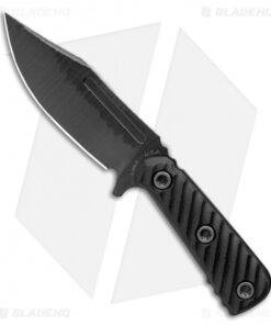 RMJ Tactical UCAP Fixed Blade Knife Black G-10 (4" Black Textured)