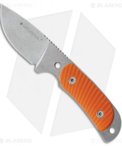 Real Steel Hunter 165 Fixed Blade Knife Orange G-10 (2.75" Stonewash)