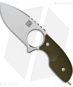 Real Steel Mini 127 Fixed Blade Neck Knife Green G-10 (2.75" Satin)