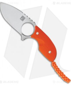 Real Steel Mini 127 Fixed Blade Neck Knife Orange G-10 (2.75" Satin)
