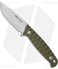 Real Steel Observer Fixed Blade Knife Green G-10 (3.5" Satin)