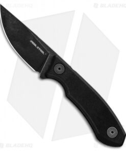 Real Steel Receptor Fixed Blade Neck Knife Black G-10 (2.75" Black Stonewash)