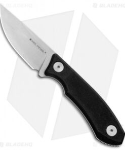 Real Steel Receptor Fixed Blade Neck Knife Black G-10 (2.75" Stonewash)