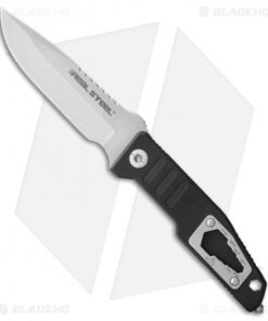 Real Steel T99 Fixed Blade Knife Black G-10 (4.6" Stonewash)