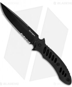 Remington F.A.S.T. Night Hawk Fixed Blade Knife Black TPR (5.5" Black) R20005