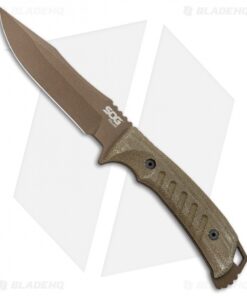 SOG Pillar Limited Fixed Blade Canvas Micarta (5" Bronze Cerakote)