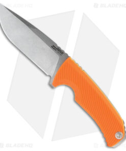 SOG Tellus FX Blaze Fixed Blade Knife Orange GRN (4.2" Stonewash)