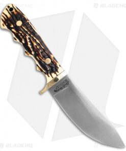 Schrade Uncle Henry Elk Hunter Fixed Blade Knife (4.5" Satin) SCH183UH