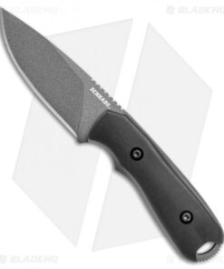 Schrade Mini Frontier Fixed Blade Knife Black Grivory (3.5" Black)