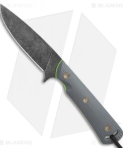 Smith & Sons Comanche Fixed Blade Knife Charcoal Gray G-10 (3.6" Black SW)