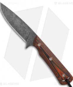 Smith & Sons Comanche Fixed Blade Knife Orange/Black G-10 (3.6" Black SW)