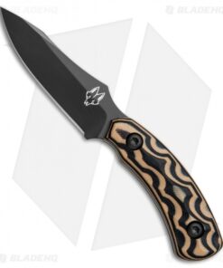 Southern Grind Jackal Pup Fixed Blade Knife Black/Tan G-10 (2.75" Black)