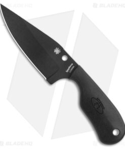 Spyderco Perrin Subway Bowie Fixed Blade Knife FRN (2.5" Black)