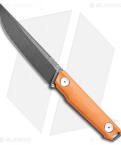 Stedemon Knife Co. Uncle One UB02 Fixed Blade Knife Orange G-10 (5" Black SW)