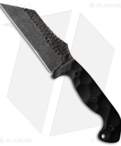 Stroup Knives TU3 Wharncliffe Fixed Blade Black G-10 (5" Acid Wash)