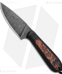 T.M. Hunt Custom Magua Fixed Blade Knife Black G-10/Pumpkin Resin (3.5" Black)
