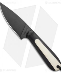 T.M. Hunt Custom Magua Fixed Blade Knife Black/White G-10 (3.5" Black)