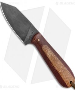 T.M. Hunt Custom Hogua Fixed Blade Burlap Micarta/Candy Stripe (3.1" Black)