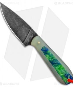 T.M. Hunt Custom Magua Fixed Blade Knife Natural G-10/Earth Resin (3.5" Black)
