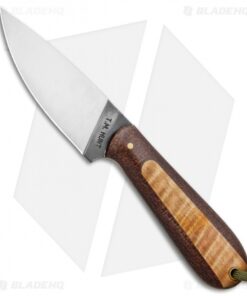 T.M. Hunt Custom Magua Fixed Blade Knife Curly Maple/Micarta (3.5" Two-Tone)