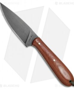 T.M. Hunt Custom Magua Fixed Blade Knife Natural Micarta/White G-10 (3.5" Black)