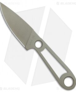 T.M. Hunt Custom Skelemaug Fixed Blade w/ OD Green Kydex (3.75" Coyote Brown)