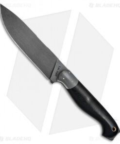 T.M. Hunt Custom Tradewater Fixed Blade Black/Gray G-10 (5.75" Black)