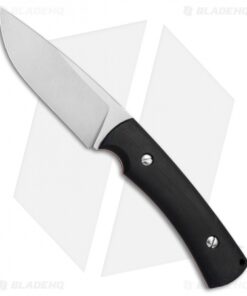 TK Knives Telchar Fixed Blade Knife Black G-10 (4" Satin/SW)