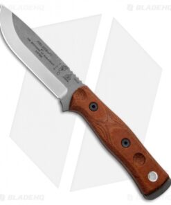 TOPS Knives BOB Fieldcraft Knife Coyote Tan Canvas Micarta (4.625" Gray)