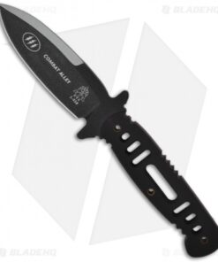 TOPS Knives Combat Alley Fixed Blade Knife (4" Black Plain) COALY-4
