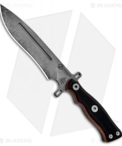 TOPS Knives Operator 7 Fixed Blade Knife Black G-10 (7.25" Acid Rain)
