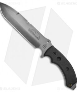 TOPS Knives Tahoma D/E Field Knife Black Canvas Micarta (8.3" Gray) TAHO-BC