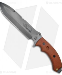 TOPS Knives Tahoma S/E Field Knife Tan Canvas Micarta (8.3" Gray) TAHO-02