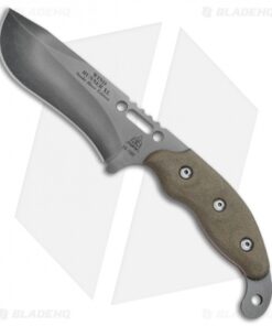 TOPS Knives Wind Runner XL SRE Fixed Blade Green Micarta (5.2" Black River Wash)