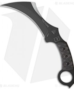 TOPS TAC-TOPS Karambit Fixed Blade Knife Micarta (6.2" Black) Rocky Mountain TRD