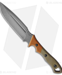 TOPS Viking Tactics Norseman Fixed Blade Knife Tan/Green Micarta (5.88" Acid)