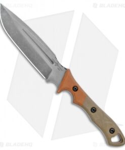 TOPS Knives Viking Tactics Norseman Fixed Blade Green/Orange Mic (6" Acid SW)