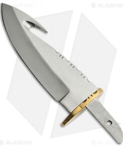 Tallen Cougar Strike Gut Hook Fixed Blade Knife Blank w/ Sheath (4" Mirror)