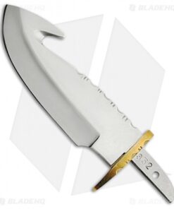 Tallen Hunter Pro Gut Hook Fixed Blade Knife Blank w/ Sheath (4.5" Mirror)