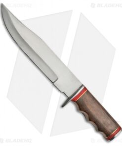 Tallen Strict Bowie Fixed Blade Knife Brown Wood (7.5" Satin) PA3380