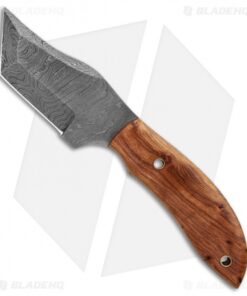 Tallen 3.25" Tanto Fixed Blade Knife Wood (3.25" Damascus)