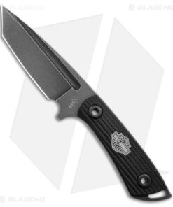 Tec-X FB-1 Harley-Davidson Tanto Fixed Blade Knife (4.25" Black Stonewash) 52164