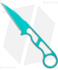 Toor Knives Jank Shank Teal Tactical Fixed Blade Knife (3" CPM-S35VN)