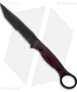 Toor Knives Serpent Fixed Blade Knife Venom Black G-10 (3.75" Black)