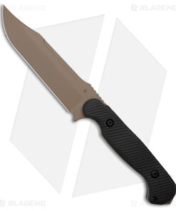 Toor Knives Valor MK1 Fixed Blade Knife Mojave Black G-10 (5.4" Tan)