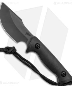 Treeman Knives Path Finder Fixed Blade Knife Black Ops (4.2" Black)